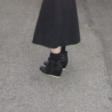 ash 웨지힐 스니커즈