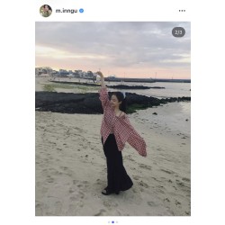 민경 셔츠 랑거 체크셔츠