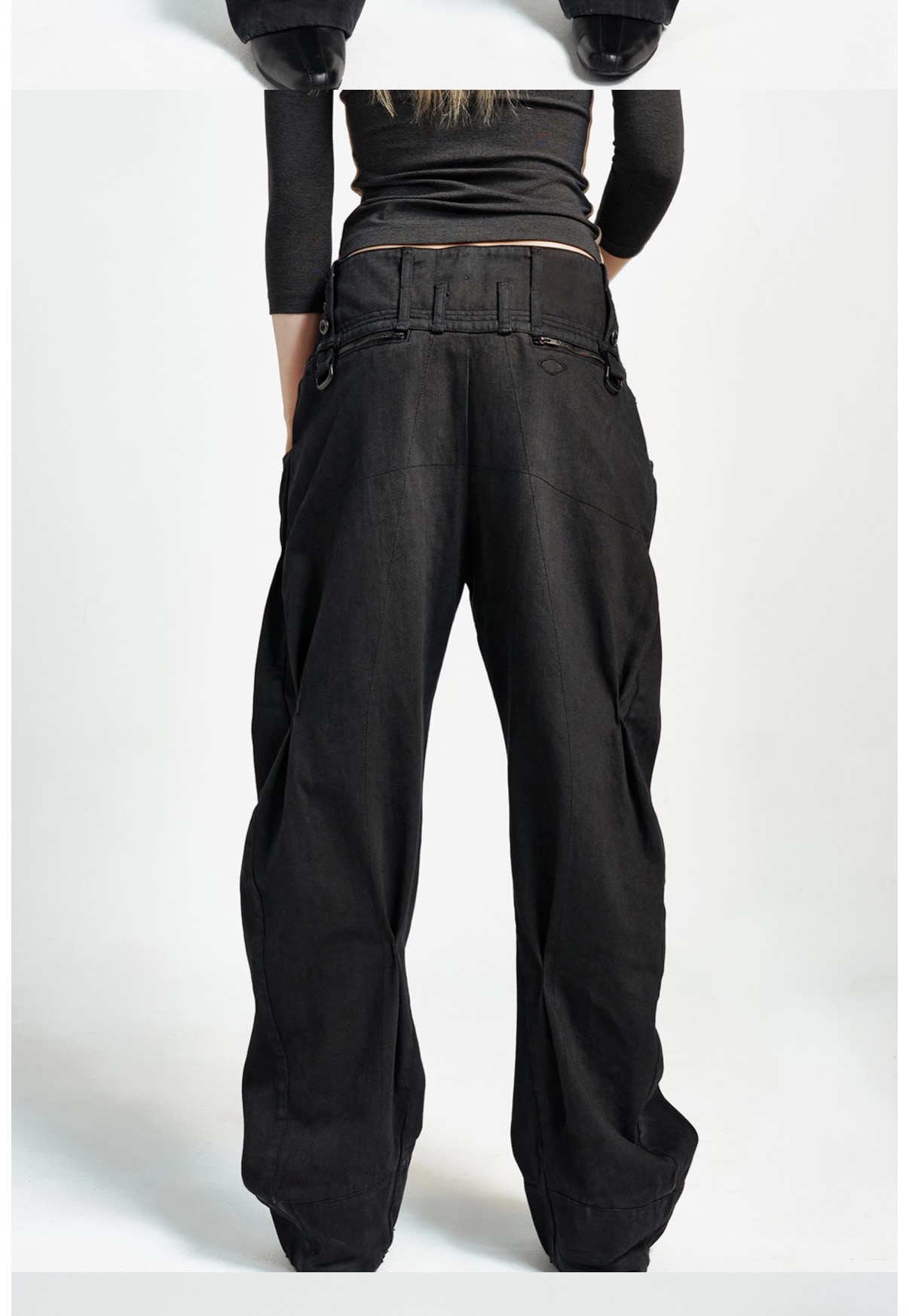 Mischief HARD TWIST DENIM_WASHED BLACK S