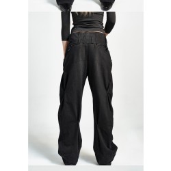 Mischief HARD TWIST DENIM_WASHED BLACK S